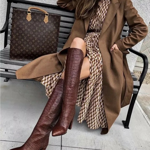 Zara Limited Edition Olivia Palermo Geographic Printed Midi Long Dress S Small - Picture 4 of 11